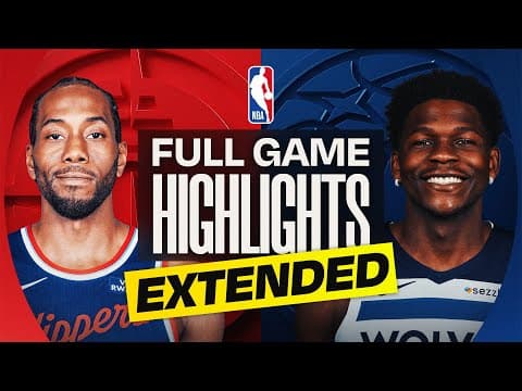 EXTENDED: CLIPPERS at TIMBERWOLVES | FULL GAME HIGHLIGHTS | February 8, 2026