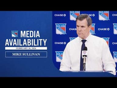 PHI vs NYR: Mike Sullivan Postgame Media Availability | Feb. 26, 2026