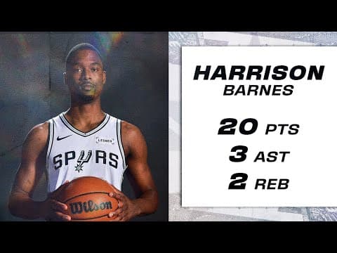 Harrison Barnes Puts Up 20-PIECE vs SAC!
