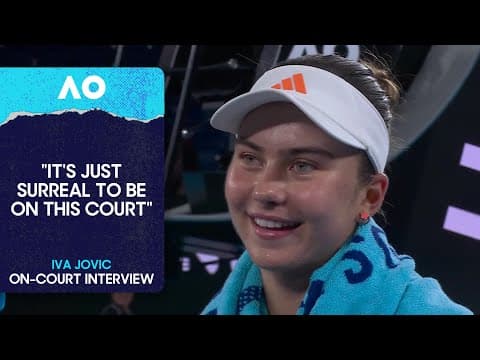 Iva Jovic On-Court Interview | Australian Open 2026 Second Round