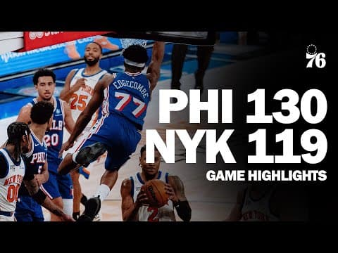 Game Highlights: Philadelphia Makes it Three Wins in a Row