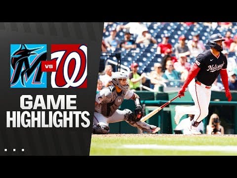 Marlins vs. Nationals Game Highlights (9/1/25) | MLB Highlights