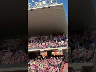 🔊❤️¡Así celebraron el golazo de nuestro capitán en Vallecas l@s athleticzales!