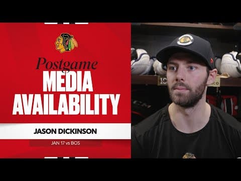 "We're trying to make one extra move." | Jason Dickinson Postgame 1.17.26