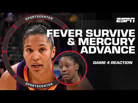 WNBA Semifinals REACTION 🍿 Mercury eliminate Lynx & Fever force a Game 5 vs. Aces | SportsCenter