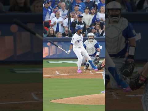 That Teoscar bat flip! 😤 #dodgers #sports #losangeles #worldseries