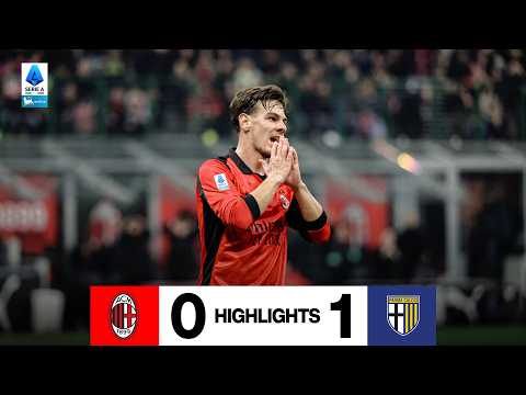 Tante occasioni, un palo di Leão, ma finisce in sconfitta | Milan 0-1 Parma | Highlights Serie A