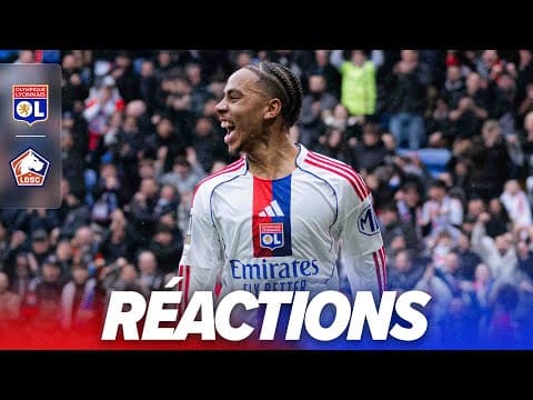 Noah Nartey après OL-LOSC : "Cette équipe est incroyable"