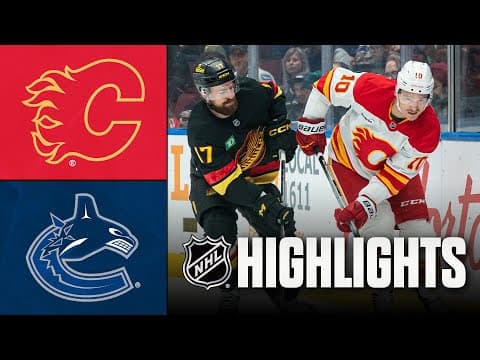 NHL Highlights | Flames vs. Canucks | November 23, 2025