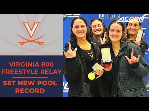 Virginia Women's 800 Free Relay Sets Conference & Meet Record | 2026 Swimming & Diving Championship