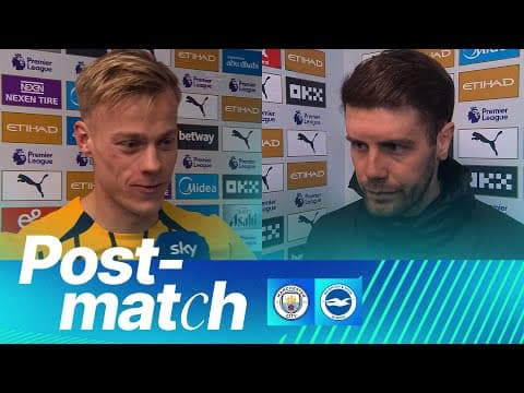 POST-MATCH | Hurzeler And Van Hecke | Man City v Brighton