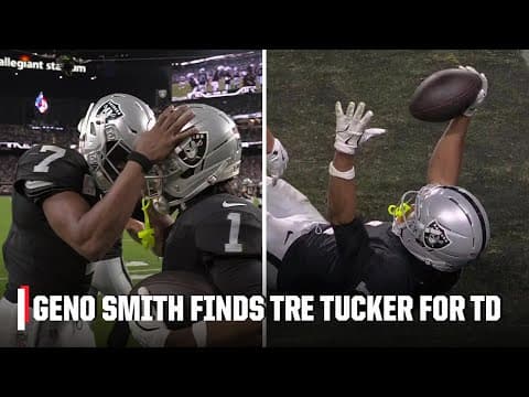 Tre Tucker punches it in for the Raiders touchdown đź’Ş | NFL on ESPN