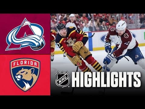 Avalanche vs. Panthers | NHL Highlights | January 04, 2026