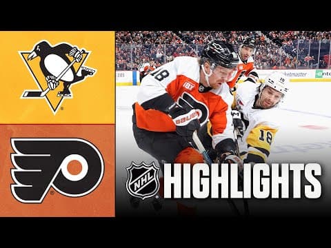 Penguins vs. Flyers | NHL Highlights | December 01, 2025