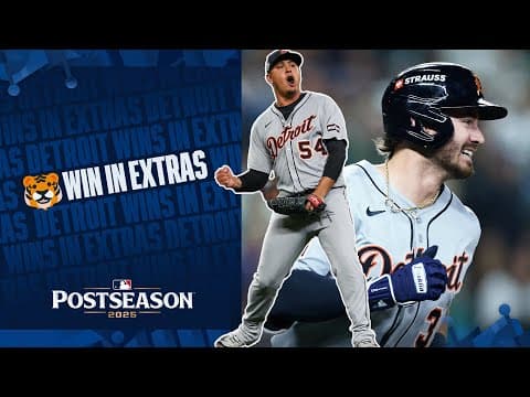 Zach McKinstry breaks the tie in extras, Keider Montero locks down the Tigers win 😤