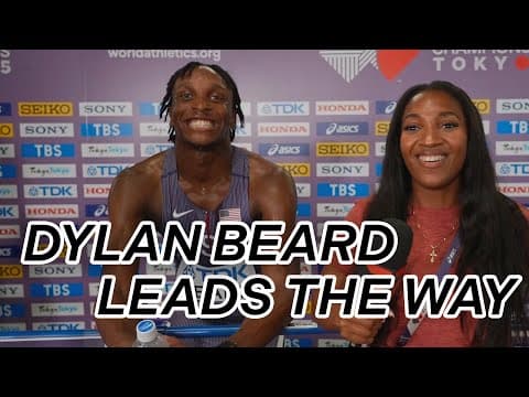 Dylan Beard Leads Qualifying Round in 110m Hurdles Debut at Worlds