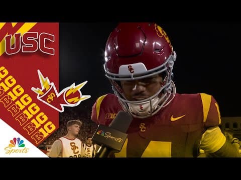 USC's Jayden Maiava on King Miller's big night: 'It's what he does' | Big Ten on NBC