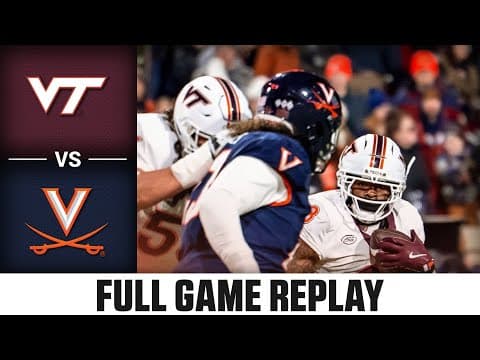 Virginia Tech vs Virginia Game Full Game Replay | 2025 ACC Football