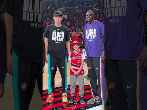 Khaman Maluach π€ Yang Hansen #shorts | Phoenix Suns