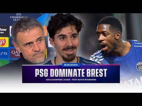 "We play as a team" Luis Enrique, Vitinha & MORE talk PSG's FLAWLESS away win 🇫🇷 | CBS Sports Golazo