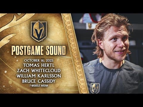🎥 POSTGAME SOUND: Hertl, Whitecloud, Karlsson & Cassidy