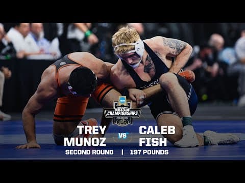 Trey Munoz vs. Josh Barr: 2025 NCAA wrestling second round (197 lbs.)