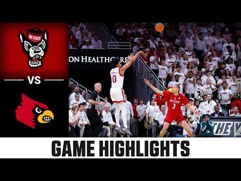 NC State vs. Louisville Highlights | 2025-26 ACC Men's Basketball