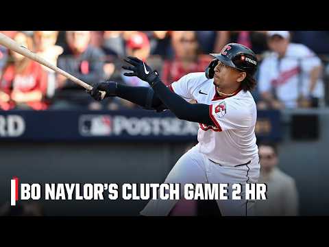 CLUTCH 3-RUN HR 💪 Bo Naylor seals the Guardians' Game 2 victory in the 8th inning | ESPN MLB