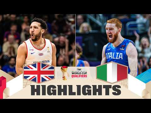 Great Britain 🇬🇧 v Italy 🇮🇹 | Highlights | FIBA Basketball World Cup 2027 European Qualifiers