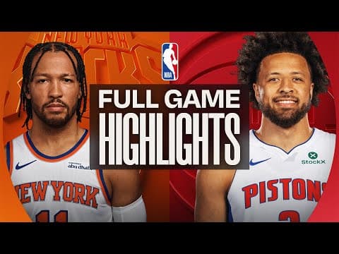 KNICKS at PISTONS | FULL GAME HIGHLIGHTS | January 5, 2026
