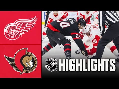 Red Wings vs. Senators | NHL Highlights | January 05, 2026
