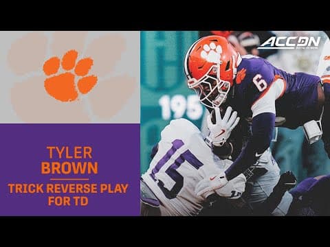 Clemson WR Tyler Brown Reverse Trick-Play Touchdown