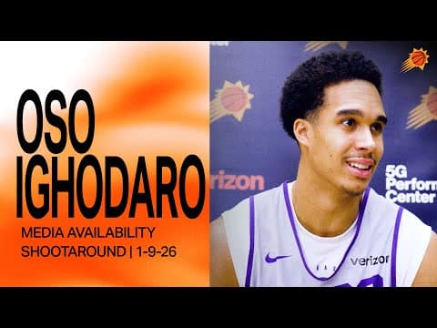 Oso Ighodaro Shootaround Media Availability | Phoenix Suns | 1-9-26