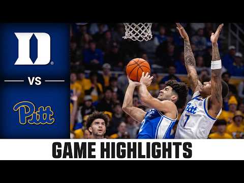 Duke vs. Pitt Game Highlights | 2025-26 ACC Men's Basketball