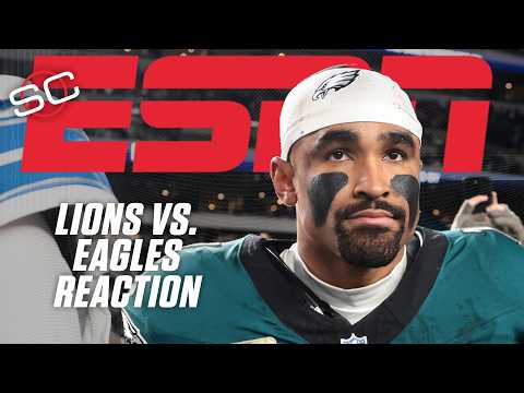 Lions vs. Eagles Reaction đź‘€ Zack Baun, A.J. Brown & Dan Campbell speak after SNF | SportsCenter