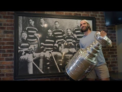 See Aaron Ekblad Bring the Stanley Cup to Barrie, Ontario 🏆| Summer with Stanley