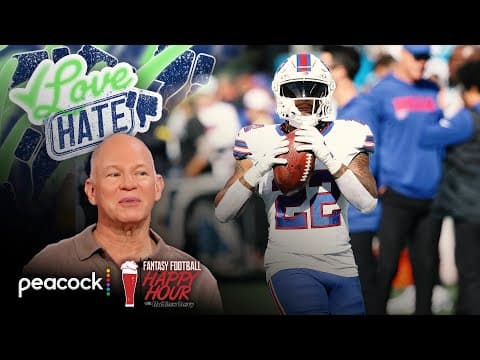Bills Ray Davis a top handcuff for Week 10 if Cook is out | Fantasy Football Happy Hour | NFL on NBC