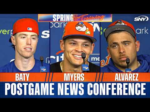 Francisco Alvarez, Brett Baty, Tobias Myers, Craig Kimbrel & Carlos Mendoza on Mets camp progress