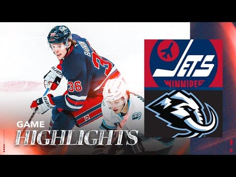 Winnipeg Jets vs. Utah Mammoth - Game Highlights