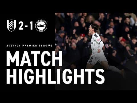 STOPPAGE TIME DRAMA ๐
| WILSON STRIKES LATE | FULHAM 2-1 BRIGHTON