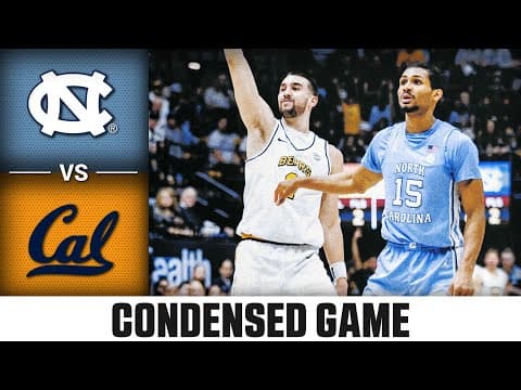 North Carolina vs. Cal Condensed Game | 2025-26 ACC Men's Basketball