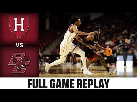Harvard vs. Boston College Full Game Replay | 2025-26 ACC Men's Basketball