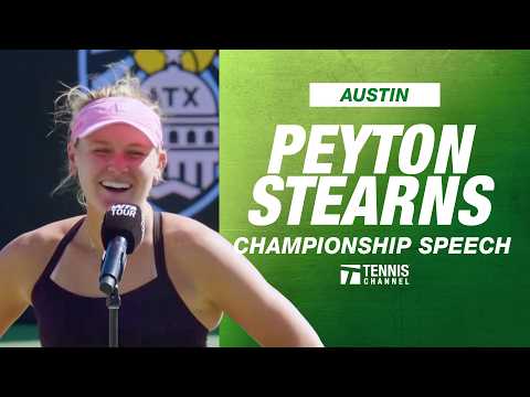 Peyton Stearns Championship Speech | 2026 Austin