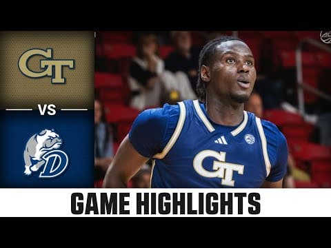 Georgia Tech vs. Drake Highlights | 2025-26 ACC Men's Basketball
