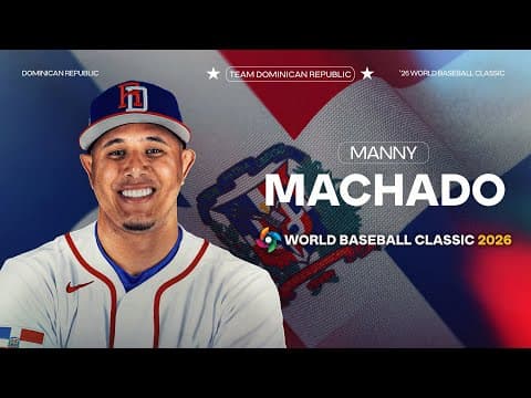 Highlights from Manny Machado's first two World Baseball Classics! (He's returning to play a 3rd ๐ฉ๐ด)