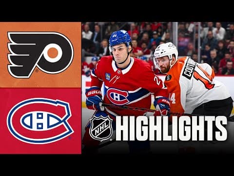 NHL Highlights | Flyers vs. Canadiens | November 04, 2025