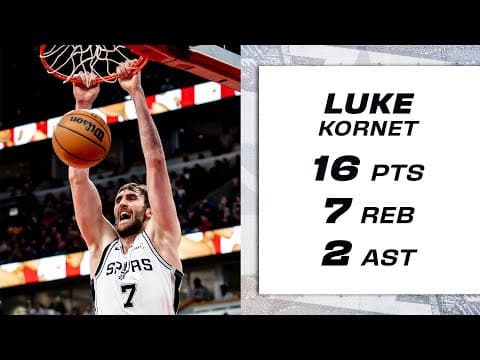 Luke Kornet Records 16 PTS, 7 REB in His Return!