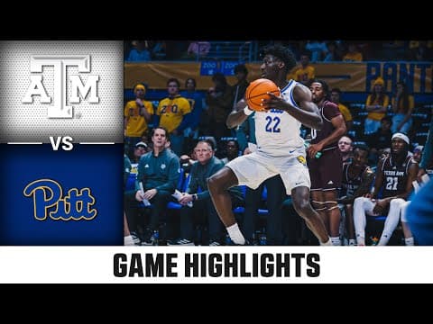 Texas A&M vs. Pitt Game Highlights | 2025-26 ACC Men's Basketball