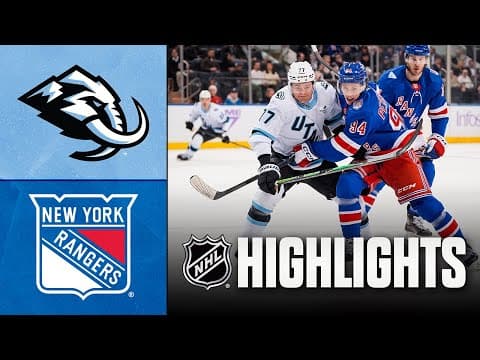 Mammoth vs. Rangers | NHL Highlights | January 05, 2026