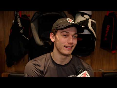 Luke Hughes on Jack's old medal-winning overtime goal at the Olympics.